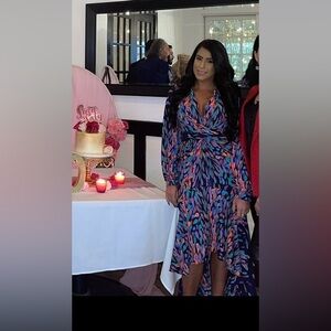 Fashion Nova Multicolor High Low Dress